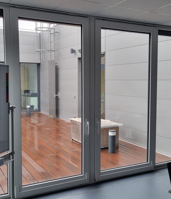 Reparierte Balkon- und Terrassentür